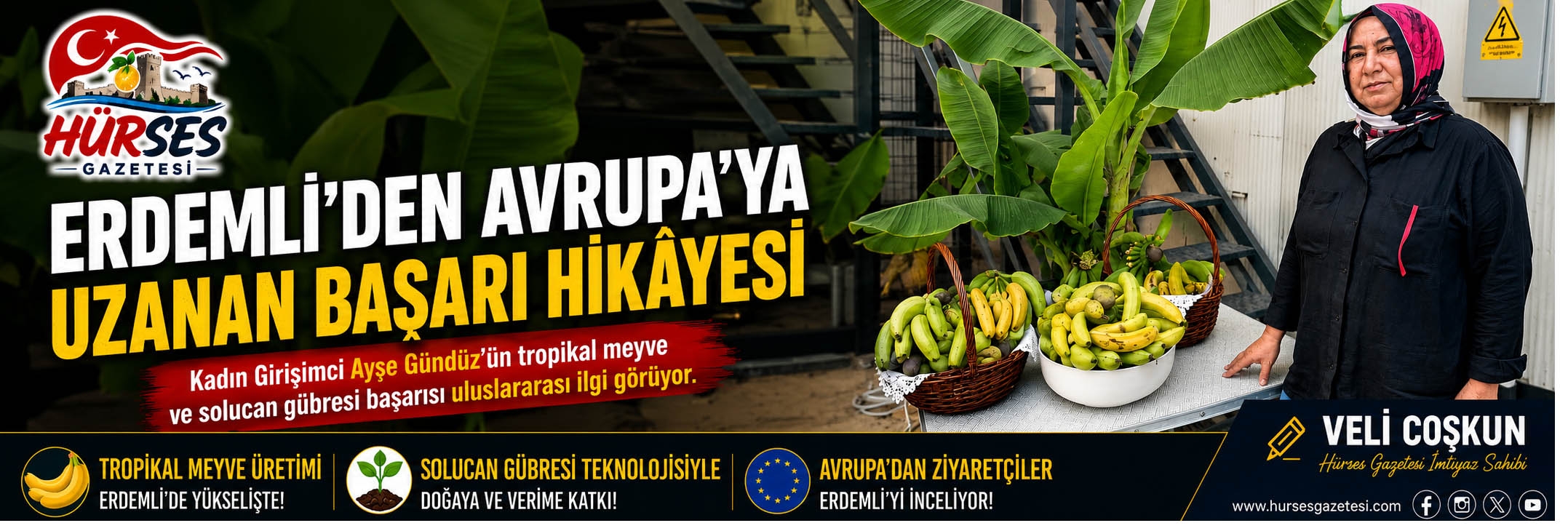 Erdemli’nin Başarılı Kadın Girişimcisi Ayşe Gündüz Avrupa’nın İlgi Odağı Oldu